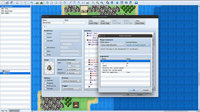 RPG Maker MZ - CAMERA MOVEMENT PLUGIN
