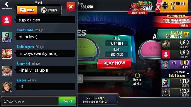 Poker Legends: Texas Hold'em Poker Tournaments