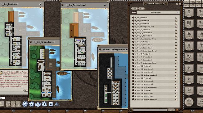 Fantasy Grounds - 0one's Colorprints #2: Riverside Inn (Map Pack)