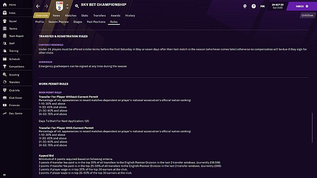 Football Manager 2021 Touch - No Loan Restrictions