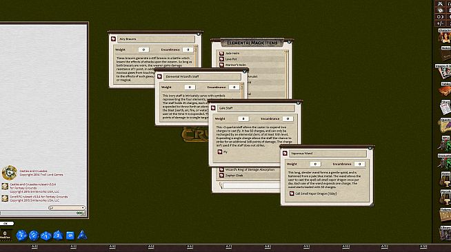 Fantasy Grounds - Elemental Spells (Castles & Crusades)