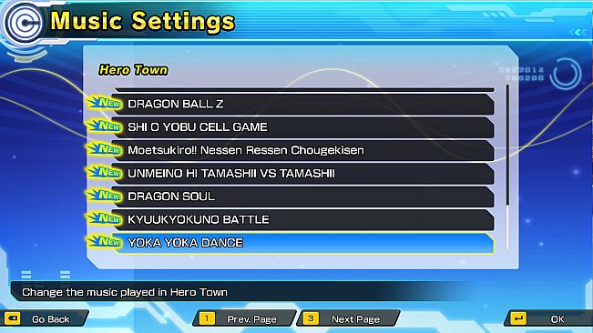 SUPER DRAGON BALL HEROES WORLD MISSION - Anime Music Pack 2