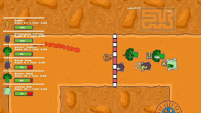 Veg out Crew 2D Racer