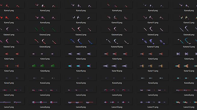 RPG Maker MZ - Medieval Asian Fantasy Weapons Pack