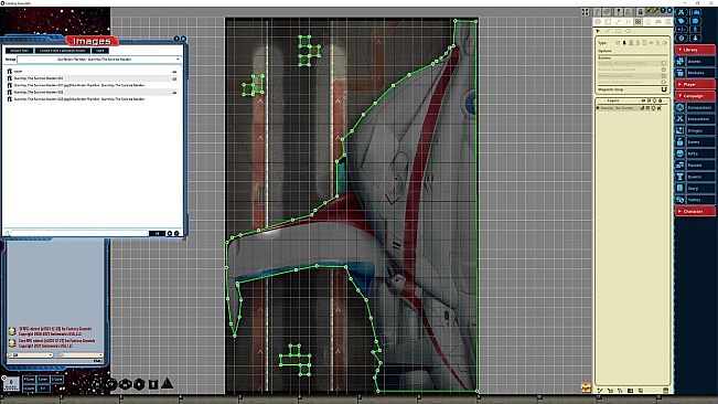 Fantasy Grounds - Starfinder RPG - Flip-Mat - Starship, The Sunrise Maiden
