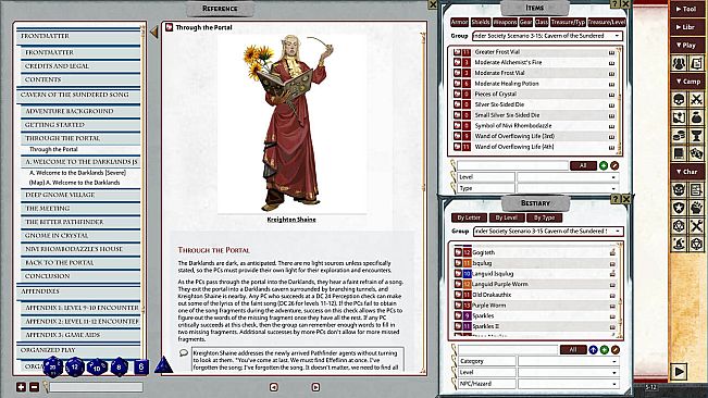 Fantasy Grounds - Pathfinder 2 RPG - Pathfinder Society Scenario #3-15: Cavern of the Sundered Song
