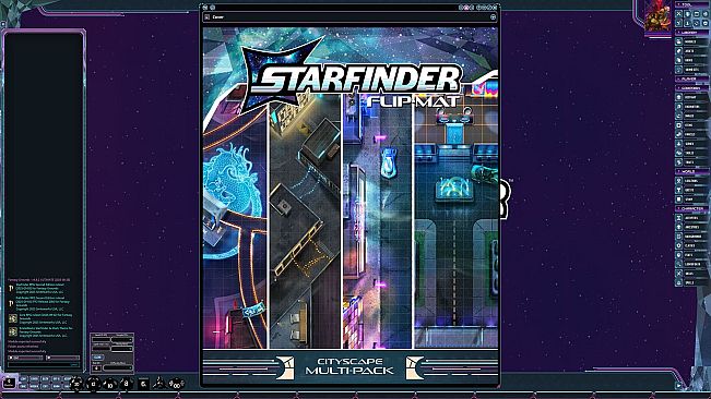 Fantasy Grounds - Starfinder 2 RPG - Flip-Mat: Cityscape Multi-Pack