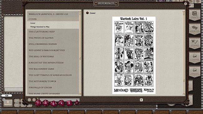 Fantasy Grounds - Warlock Lairs Volume 1 (5E)