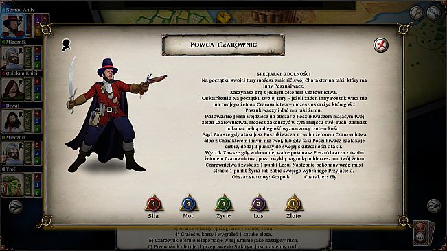 Talisman Character - Witch Hunter