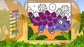 Color by Numbers - Dinosaurs