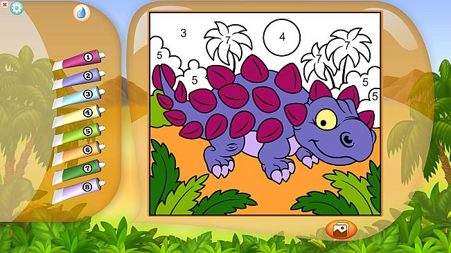 Color by Numbers - Dinosaurs