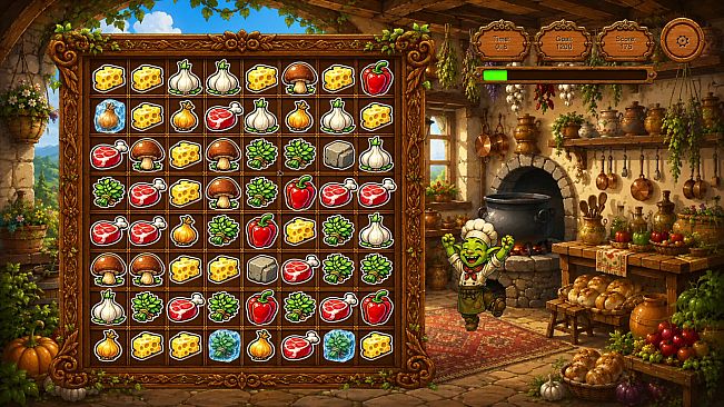 Goblin and Recipes: Match-3 Adventure