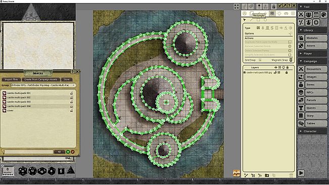 Fantasy Grounds - Pathfinder RPG - Pathfinder Flip-Mat: Castle Multi-Pack