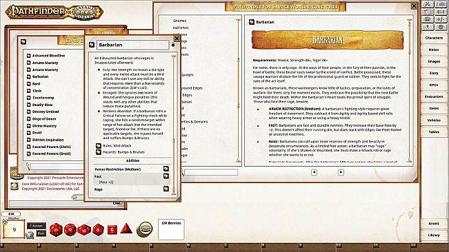 Fantasy Grounds - Pathfinder for Savage Worlds Core Rules