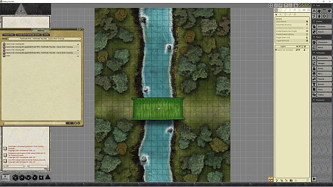 Fantasy Grounds - Pathfinder RPG - Pathfinder Flip-Mat - Classic River Crossing