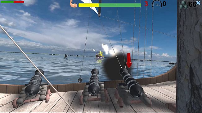 Pirates. Naval battle