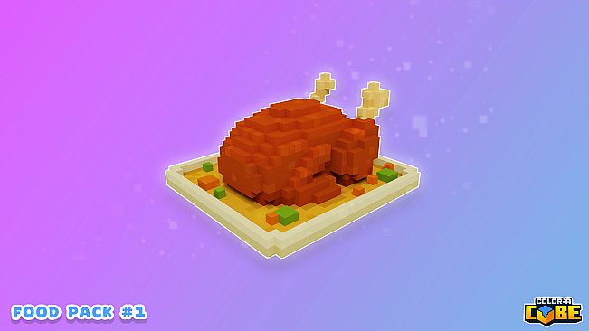 Color a Cube - Food Pack #1