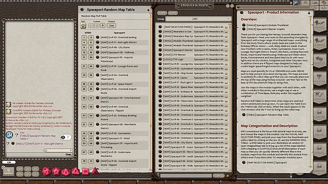 Fantasy Grounds - Meanders Map Pack: Spaceport (Map Pack)