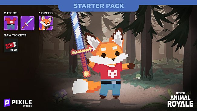 Super Animal Royale Pixelated Starter Pack
