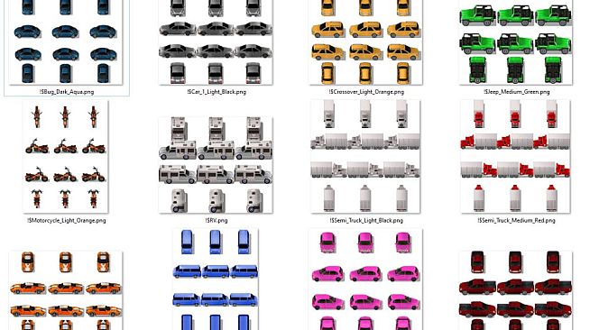 RPG Maker MV - KR Transportation Station - Cars Trucks and Gas Tileset