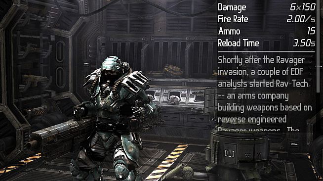 Earth Defense Force Battle Armor Weapon Chest