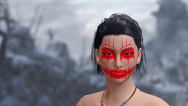 Monster Hunter Rise - "Ghost" face paint