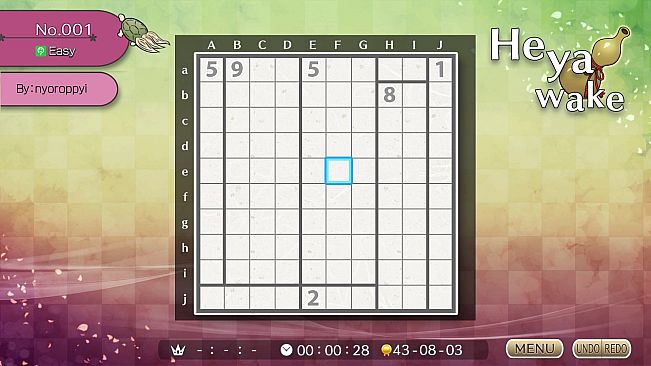 Puzzle by Nikoli W Heyawake