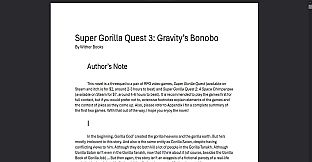 Super Gorilla Quest 2: A Space Chimpanzee - Super Gorilla Quest 3: Gravity's Bonobo