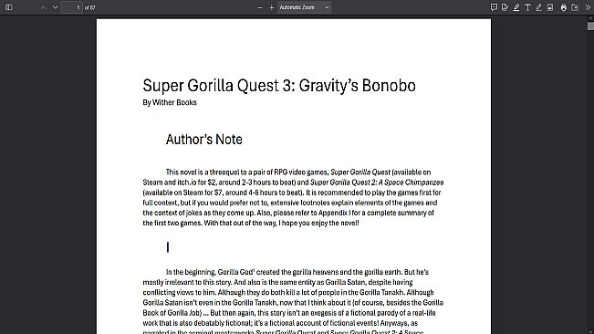 Super Gorilla Quest 2: A Space Chimpanzee - Super Gorilla Quest 3: Gravity's Bonobo