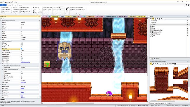 Basic Platformer Game Engine For Construct 2 and 3