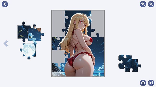 Fancy's Monster Girl Beach Jigsaw Puzzle