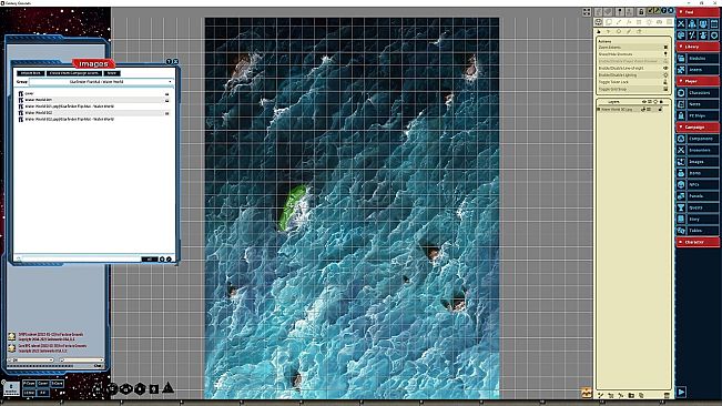 Fantasy Grounds - Starfinder RPG - Flip-Mat - Water World