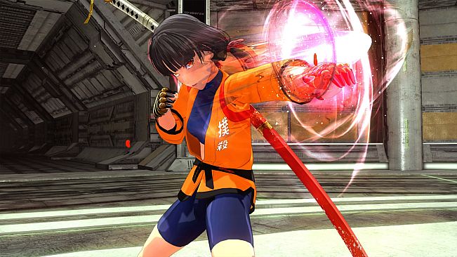 OneeChanbara ORIGIN - Exclusive Saki Costume: Tsubaki-Style Mortal Combat Gi Dragon Orange