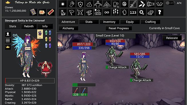 Idling to Rule the Gods