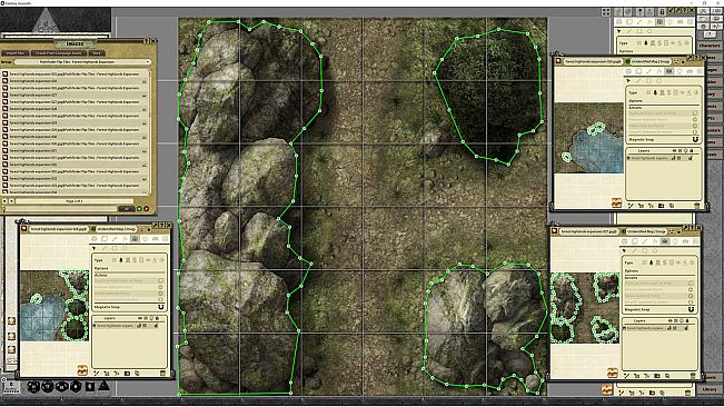 Fantasy Grounds - Pathfinder RPG - Flip-Tiles - Forest Highlands Expansion