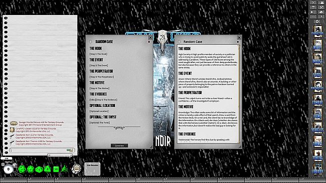 Fantasy Grounds - Deadlands Noir