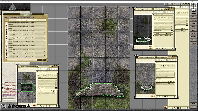 Fantasy Grounds - Pathfinder RPG - GameMastery Map Pack: Evil Ruins