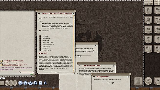 Fantasy Grounds - Mini-Dungeon #013: The Case of the Scrupulous Pawnbroker (5E)