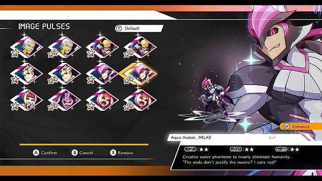 Azure Striker GUNVOLT 3 - EX Image Pulses: Carrera, Gibril, and Milas pack