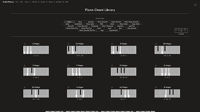 AudioTheory Piano Keys