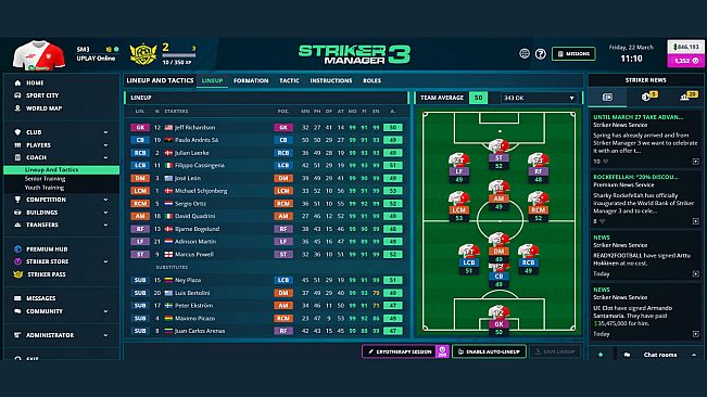 Striker Manager 3 - Online Football Manager