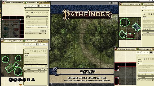 Fantasy Grounds - Pathfinder RPG - Pathfinder Flip-Tiles - Campsite