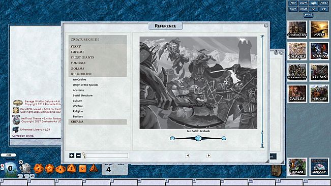 Fantasy Grounds - Hellfrost Creature Guide (Savage Worlds)