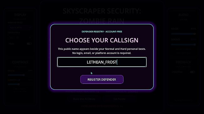 Skyscraper Security: Zombie Rain