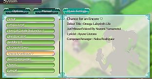 Omega Labyrinth Life - Character Song: Juri