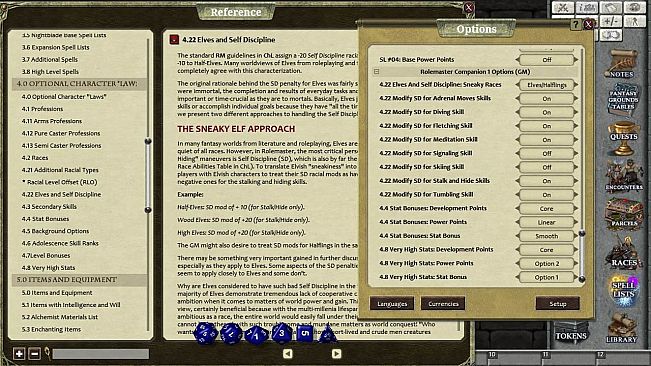 Fantasy Grounds - Rolemaster Companion I
