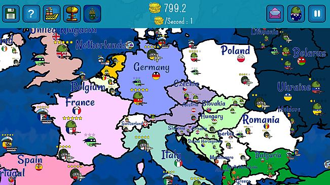 Dictators:No Peace Countryballs