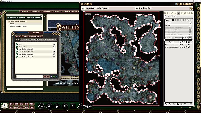 Fantasy Grounds - Pathfinder RPG - Pathfinder Flip-Mat: Darklands Dangers Multi-Pack