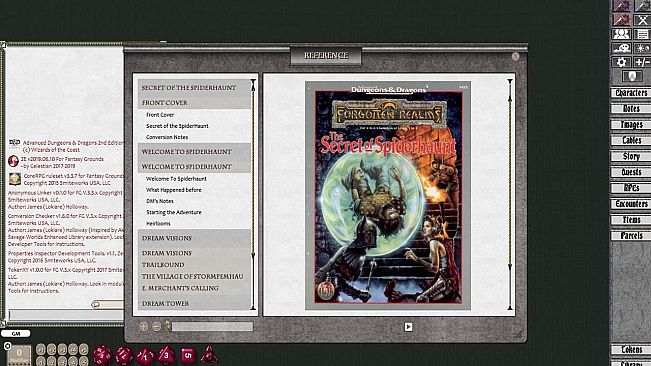 Fantasy Grounds - D&D Classics: The Secret of Spiderhaunt (2e)