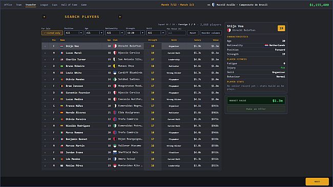 Marvelous Soccer Management